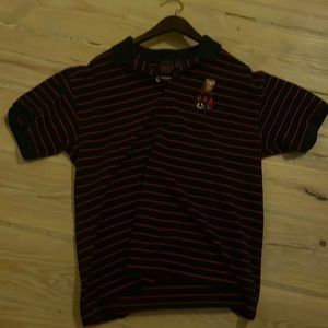 Large striped Olympic Tasmanian Devil Vintage Polo